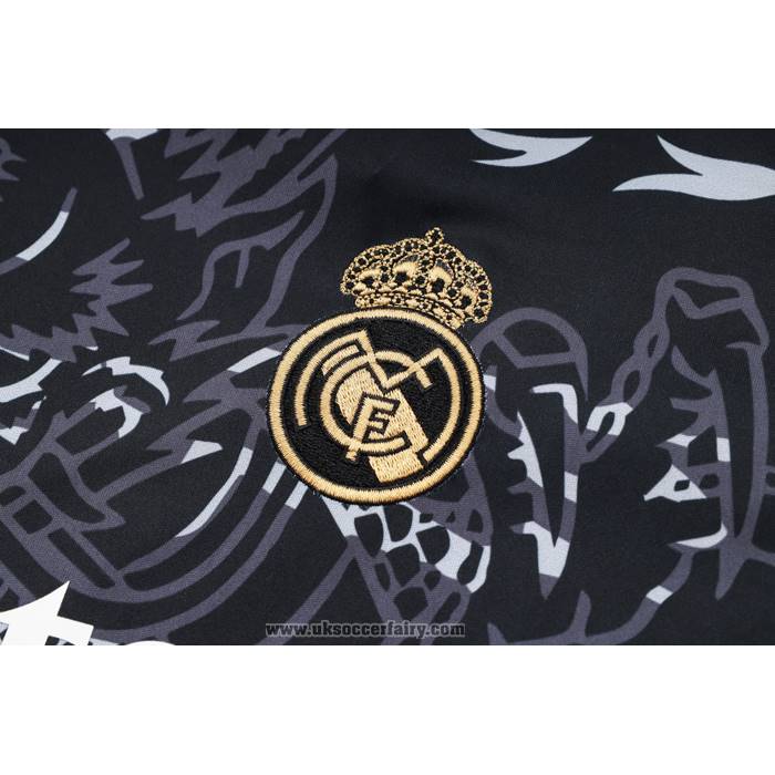 Tracksuit Real Madrid Dragon Short Sleeve 2024-2025 Black - Shorts